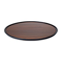 지코 논슬립 쟁반 트레이 원형, 브라운