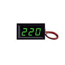 AC 70-500V 0.56 quotLED 디지털 전압계 볼트 악기 도구 2 와이어 레드 그린 블루 디스플레이 110V 220V DIY 인치, 02 Green