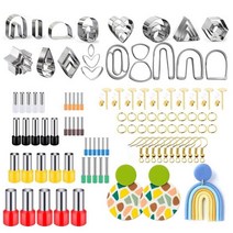 유의미한 폴리머 클레이 귀걸이 만들기 도구 세트, 126pcs
