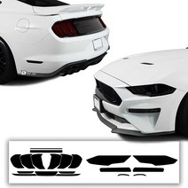 BOGAR TECH DESIGNS 포드 머스탱 GT/에코부스트 2018-2022 다크 스모크와 호환되는 도구 포함 전체 헤드, 한개옵션0