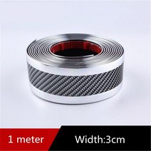 자동차 외곽부품자동차 스타일링 스티커 스크래치 방지 도어 씰 보호기 고무 스트립 탄소 섬유 임계 범퍼, 02 silver