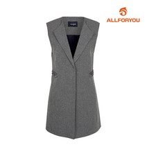 올포유 봄선오픈 올포유 여성 장식 포인트 카라 롱베스트 AWVEJ5351-199_G