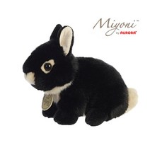 동물 미요니 아기 토끼 인형 블랙 검정18cm 애착 인형