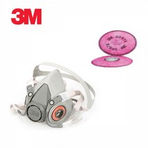 3M 6200 방진 마스크세트 6200+2097K 화학공장 가벼운 쓰리엠마스크