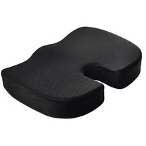메모리폼 통풍방석 요추방석 자동차방석 메쉬방석, 스웨이드 블랙