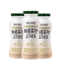파스퇴르 바른목장 요구르트 100ml 15 30개 유산균 요거트 발효유 무항생제 인증