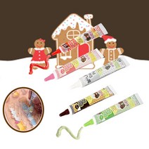 펜촉이 얇은 데코펜 초코펜 5종 홈 베이킹 쿠키 케익 글씨 패턴 문양 꾸미기, 그린