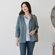 엄마옷 마담4060 삼색라인후드점퍼-RJP303018-