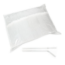대성산업 자바라 투명 개별 스트로우 7 x 250 mm, 250개입, 10개