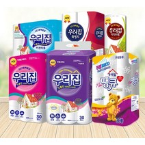 별도표기 물에 잘 녹는 우리집 화장지 땡큐 행복이오는집 해뜨는집, [라벤더향]우리집플라워땡큐3겹30롤15M