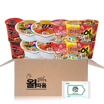 올따옴 소컵 라면 12입 선물박스 1호+올따옴 세정티슈 1개