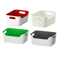 이케아 VARIERA 바리에라 수납함 소품 바구니 정리함, 화이트