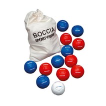 일프로 - 소프트보치아 볼지름8cm 270g 흰색1 빨강6 파랑6 보관가방 신체활동 그룹활동놀이 체육용품