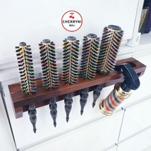 [체리니]츄레이 원목 롤 거치대 롤빗 정리대 츄레이걸이, 브라운