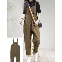 멜빵바지 조보아 바지 패션 점프수트 루즈핏