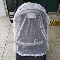 레이스 그물망 고무밴딩 유모차 덮개 보호막 10개입
