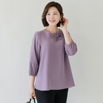 미즈 배색 플리츠 블라우스 BL204225