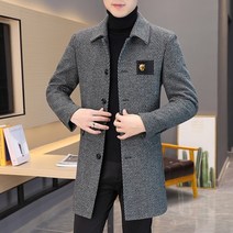 코트 겨울 모직 정장 트렌치 슬림 사회 streetwear