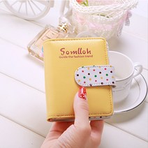 아클라 레인보우 도트 지갑 반지갑 동전지갑