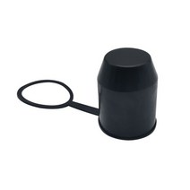 트레일러커넥터 견인 히치 캐러밴 트레일러 볼 50mm 범용 자동차 토우 바 커버 액세서리 보호 단순하고 내구성 있는 디자인, 1개