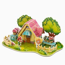 자연풍경 3D 입체 모형 만들기 키트 (정원) 건축물종이퍼즐, 본상품선택, 1, 본상품선택