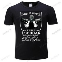 남성티셔츠 코튼 남성 여름 캐주얼 티셔츠 브랜드 의류 카르텔 드 MEDELLIN 파블로 ESCOBAR 남여 캐주얼 탑스 플러스 사이즈 티셔츠