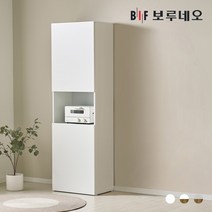 보루네오 키첸 600 키큰 장 주방 수납장, 화이트화이트 KC76