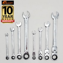 발칸 플렉시블 기어 렌치 콤비 라쳇 자동 스패너 깔깔이 8mm 부터 24mm 34종, 기어렌치 13mm
