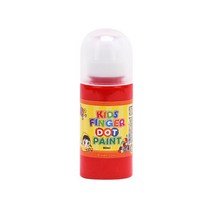 키즈 핑거 도트페인트 60ml 낱색 도트물감 물감놀이, 핑크