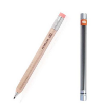OHTO 마루타 목재 홀더 샤프 원형 화이트 + HB 리필심 세트 APS-680M, 2mm, 1세트