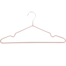 파스텔톤 코팅 논슬립 옷걸이 목안늘어나는 니트 면티 원피스 보관 정리 분홍색 세탁소 옷걸이