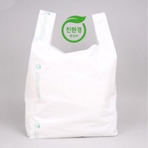 착한비닐 친환경 생분해 비닐봉투 100매 자연분해 썩는 비닐쇼핑백 특대 대 중, 생분해비닐대