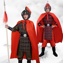 장군의상 갑옷 조선시대 무사 삼국지 뮤지컬 무사복, 그린 사이즈메모