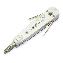 110 와이어 커터 나이프 텔레콤 펜치 크로네 LSA Rj45 키스톤 잭 모듈 용 펀치 다운 도구 네트워크 케이블 전화 패치 패널, GRAY