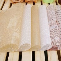 [오너클랜] 왁스페이퍼 250x350mm 250매, 종류:초코뉴스(브라운)