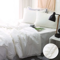 [메종텍스타일] 벨라 레이스 린넨 텐셀 여름이불 단품 Q 아이보리