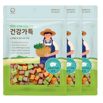 굿데이 강아지 건강가득 간식 300g, 18개, 오리고기 야채