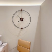 포라이트 무소음 우드 벽시계 미니 600ø 조립형