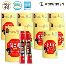 홍초롱 어린이 홍삼 녹용 스틱 30포 (맛있는 유아 키즈 홍삼 진액), 10g, 9개