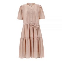 써스데이아일랜드 [여성]핀턱 라운드넥 원피스(T226MOP131W) 396218