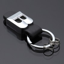 벤츠마크 Mercedes benz용 가죽 자동차 키 체인 링 고리 메르세데스 벤츠 A B C E 클래스 엠블럼 배지 CNYO, 02 B