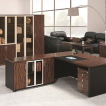 킨텍스지에스 중역용책상/ KIN-1950GS/ 흑단시리즈/ 사각테이블/ 사무용책상/ 사무실/ 사장실/ 임원실/ 팀장실/ 사무가구/ 철재다리, 패드