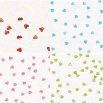 [홈앤스쿨] 예한 예쁜한지 운용하트지 전통 자연 수제 고급 한지, 01번