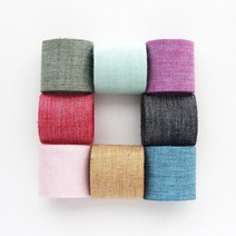 포시즌 린넨 리본 폭4cm 리본공예 DIY재료 린넨재질 리본끈, 민트9(mint)