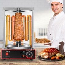 로스팅기계 로스터기 로스팅원두 전기 반자동 회전 도너 케밥 기계 치킨 샤와마 그릴, 02 EU