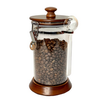 카페리아 나무/아크릴 커피보관용기 1000ml, 혼합색상, 6개