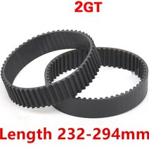 전동 컨베이어 벨트 자바라 롤러 컨베어 콘베어 너비 6mm 10mm 고무 GT2 드라이브 톱니 2GT 폐쇄 루프 타이밍 길이 300-390mm, [01] 6mm, [04] 320mm, 1개