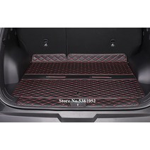 바닥 보양재 보양제 보온재 비닐 보양지현대 투싼 NX4 2021 자동차 뒷 트렁크 매트 플로어 부츠 카고 라이, 03 black red 1pcs_01 LHD