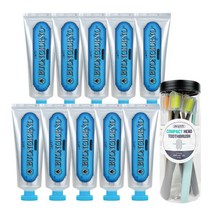 JJ 덴티본조르노 치석치약 100g 10개 +칫솔 8개 충치예방 구강케어 치약추천