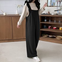 러블리 점프수트 롱 와이드 팬츠 Kn547